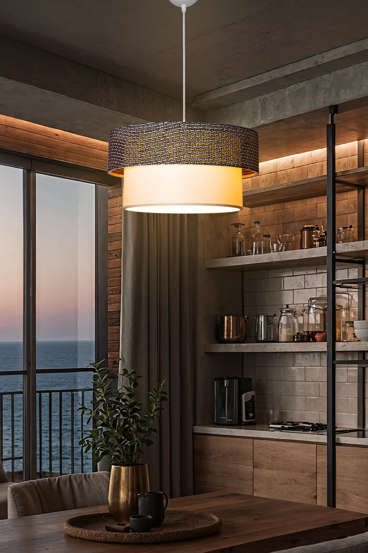 MDL.5234 - Mina Sarkıt Artı Siyah Desen - Beyaz